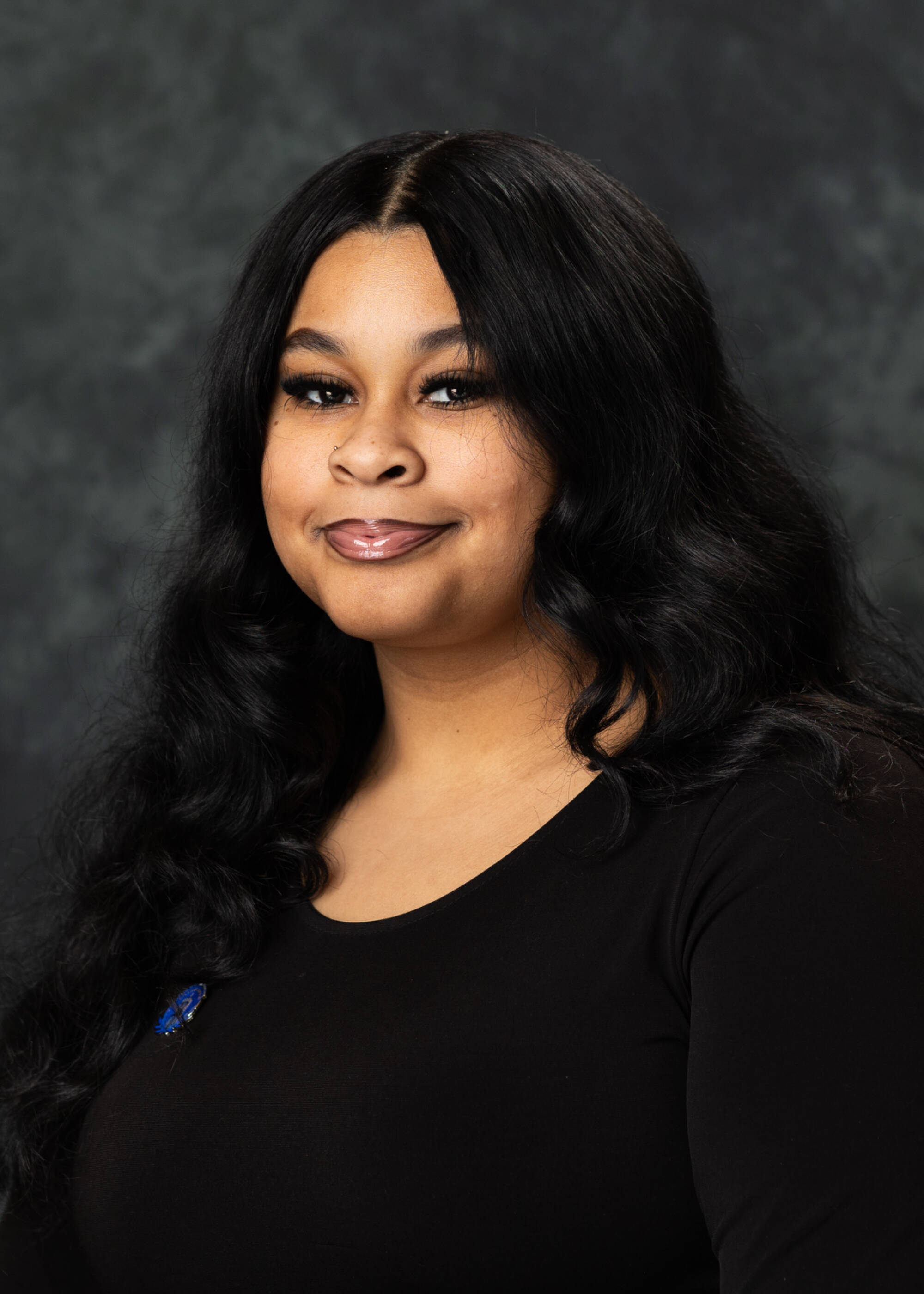 Peyton Driver in a black top